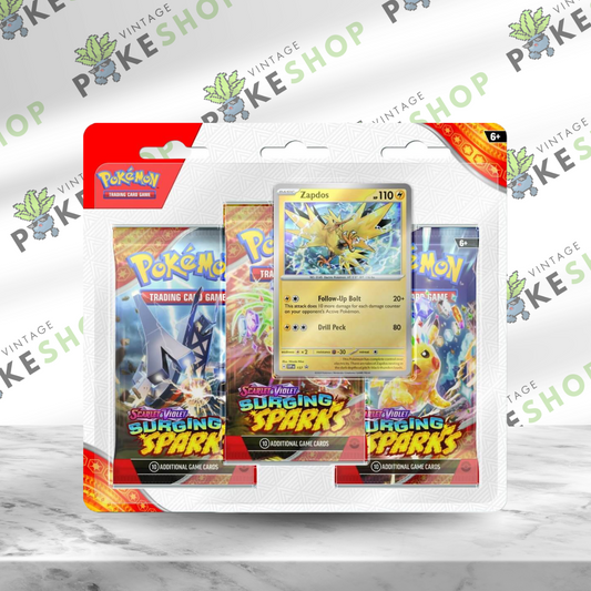 Pokémon TCG: Scarlet & Violet—Surging Sparks 3-Pack Blisters