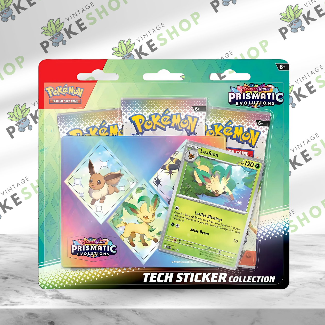 PRE-ORDER | Pokémon TCG: Scarlet & Violet—Prismatic Evolutions Tech Sticker Collection