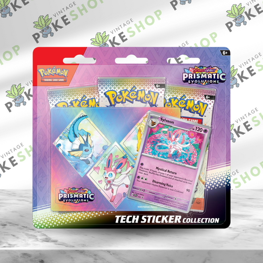 PRE-ORDER | Pokémon TCG: Scarlet & Violet—Prismatic Evolutions Tech Sticker Collection